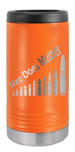 Load image into Gallery viewer, Size Does Matter Laser Engraved Slim Can Insulated Koosie
