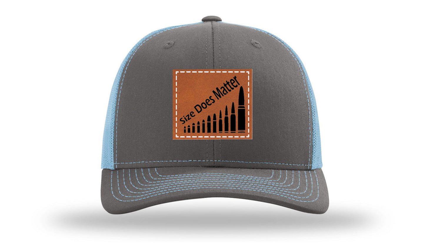 Size Does Matter Leather Patch Richardson 112 Hat