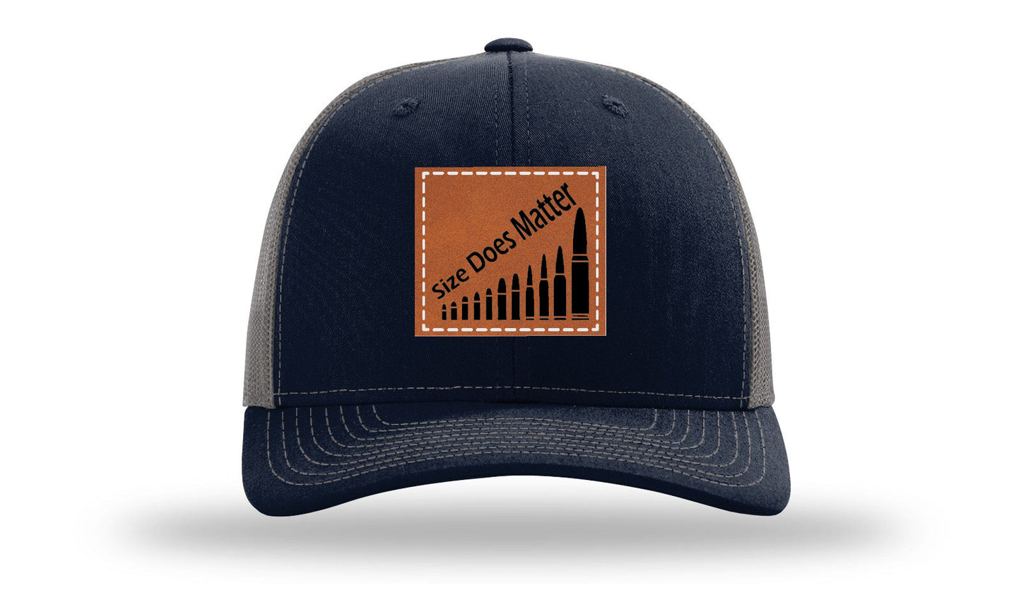 Size Does Matter Leather Patch Richardson 112 Hat