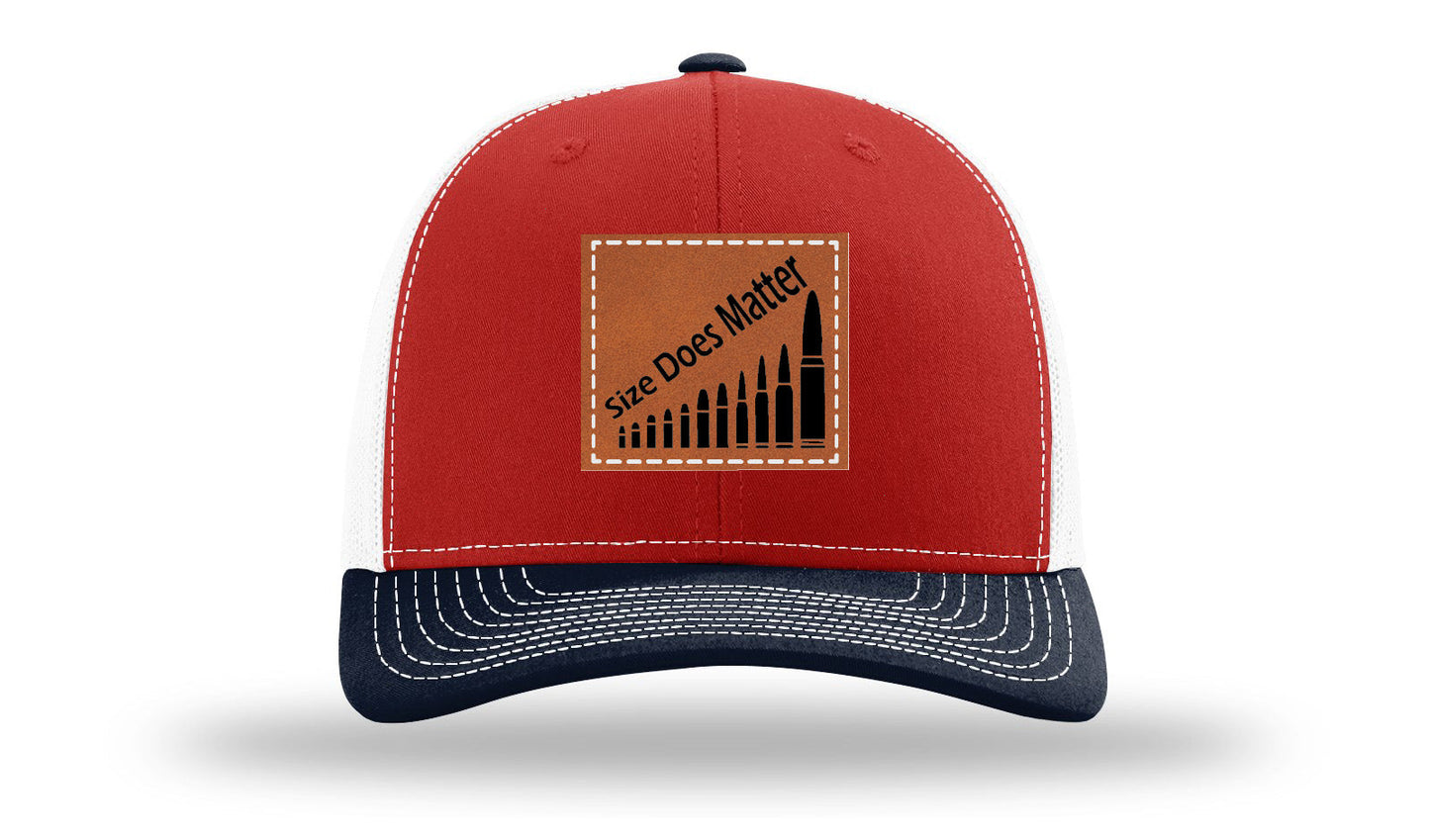 Size Does Matter Leather Patch Richardson 112 Hat