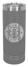 Load image into Gallery viewer, Guns and Coffee Laser Engraved Skinny Tumbler (Etched)
