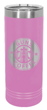 Load image into Gallery viewer, Guns and Coffee Laser Engraved Skinny Tumbler (Etched)
