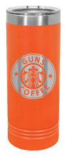 Load image into Gallery viewer, Guns and Coffee Laser Engraved Skinny Tumbler (Etched)
