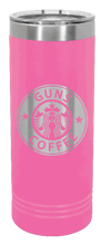 Load image into Gallery viewer, Guns and Coffee Laser Engraved Skinny Tumbler (Etched)
