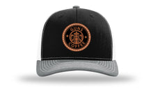 Load image into Gallery viewer, Guns and Coffee Leather Patch Richardson 112 Hat
