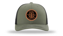 Load image into Gallery viewer, Guns and Coffee Leather Patch Richardson 112 Hat
