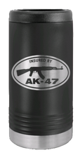 Load image into Gallery viewer, Insured By AK-47 Laser Engraved Slim Can Insulated Koosie
