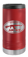 Load image into Gallery viewer, Insured By AK-47 Laser Engraved Slim Can Insulated Koosie
