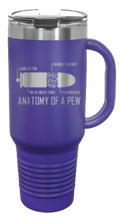 Load image into Gallery viewer, Anatomy Of A Pew 40oz Handle Mug Laser Engraved
