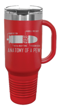 Load image into Gallery viewer, Anatomy Of A Pew 40oz Handle Mug Laser Engraved
