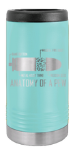 Load image into Gallery viewer, Anatomy Of A Pew Laser Engraved Slim Can Insulated Koosie
