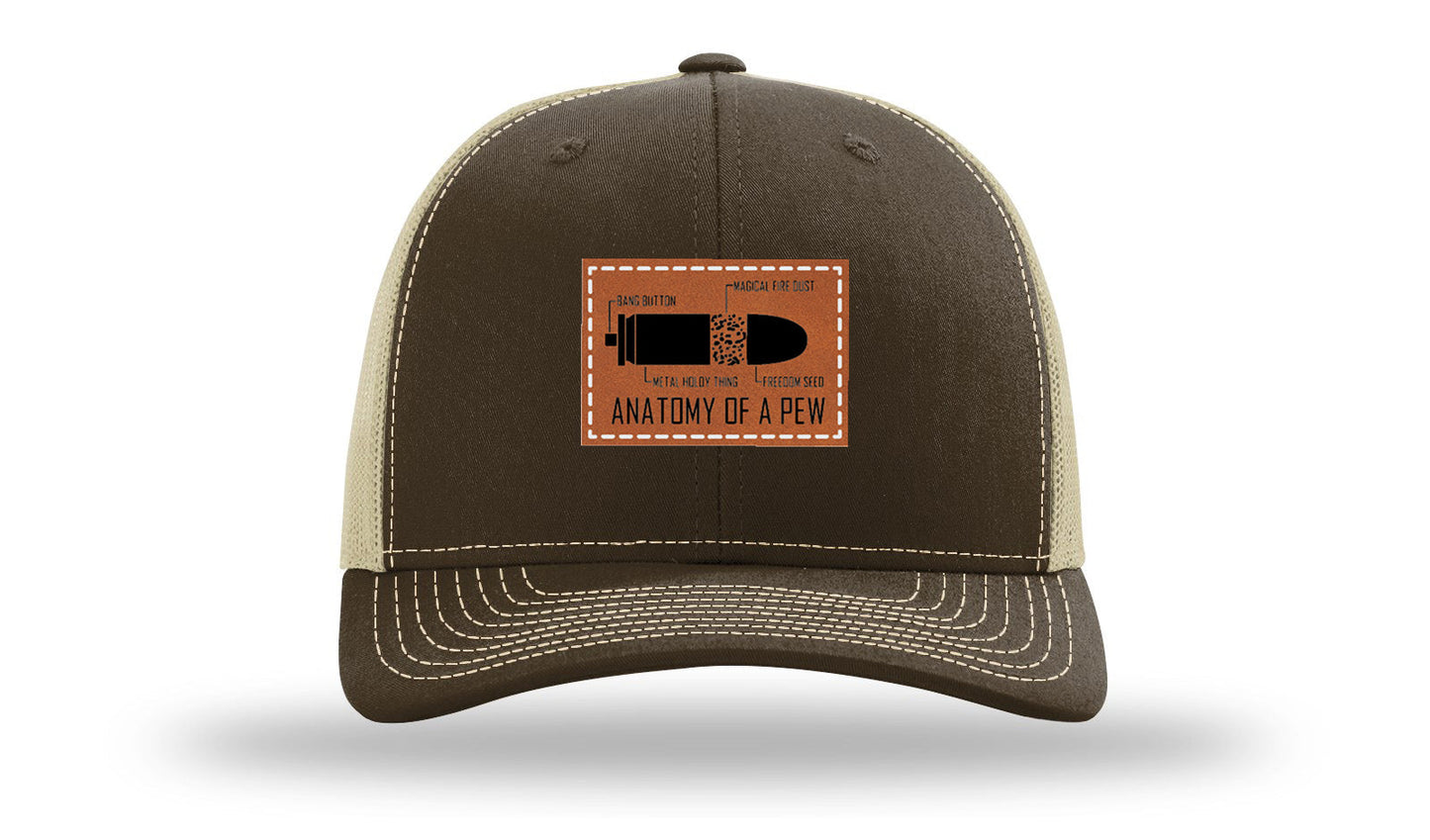 Anatomy Of A Pew Leather Patch Richardson 112 Hat