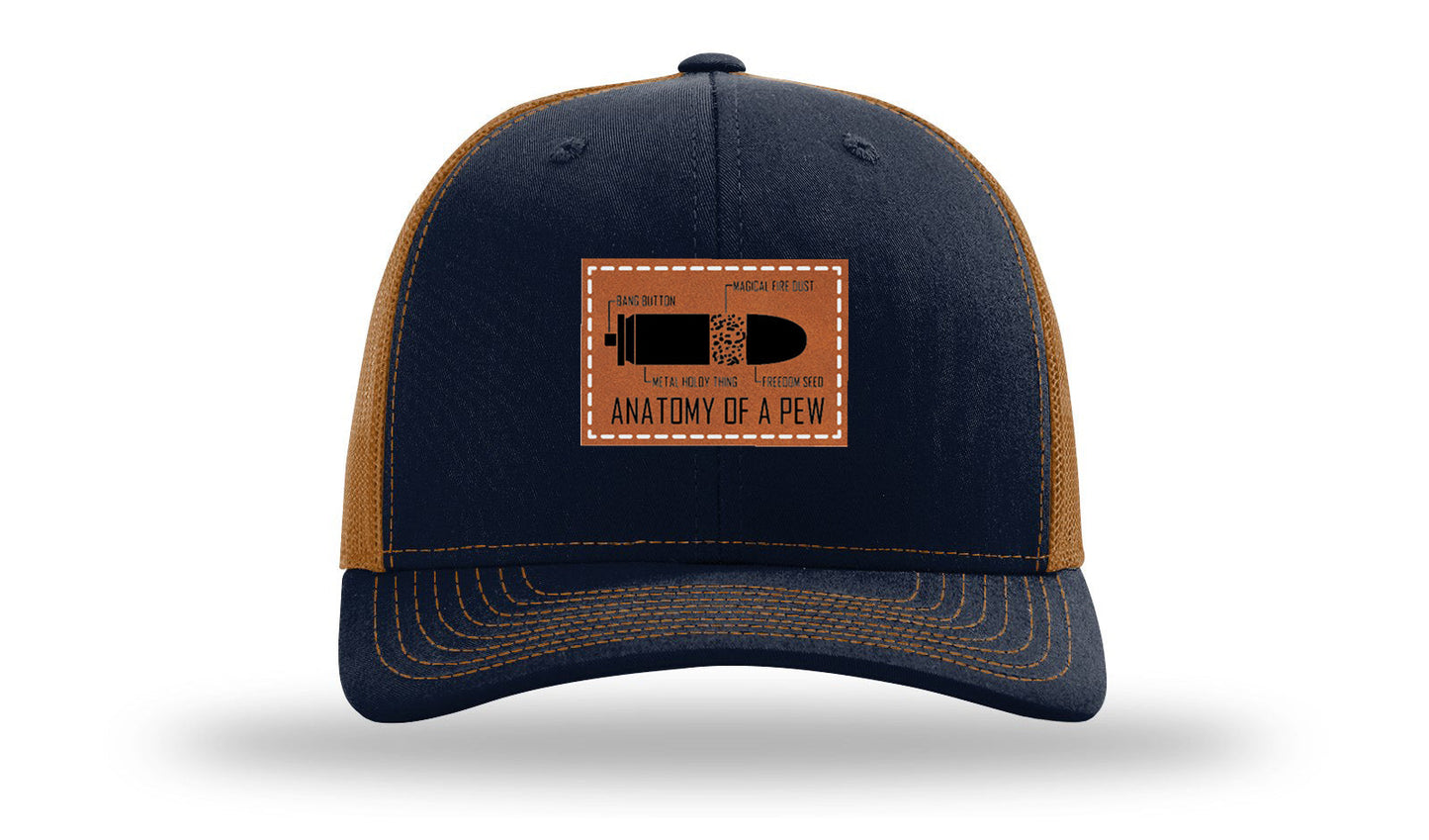 Anatomy Of A Pew Leather Patch Richardson 112 Hat