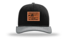 Load image into Gallery viewer, Nobody Needs An AR15 Leather Patch Richardson 112 Hat
