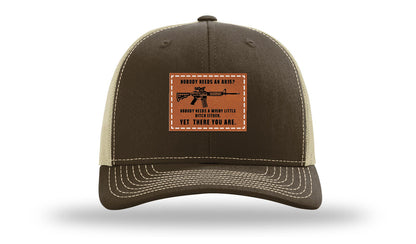 Nobody Needs An AR15 Leather Patch Richardson 112 Hat