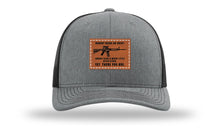 Load image into Gallery viewer, Nobody Needs An AR15 Leather Patch Richardson 112 Hat
