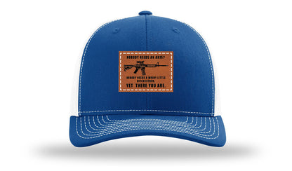 Nobody Needs An AR15 Leather Patch Richardson 112 Hat