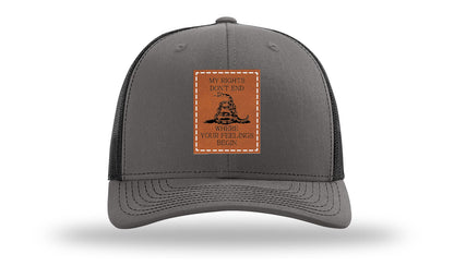 My Rights Don't End Leather Patch Richardson 112 Hat