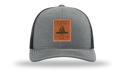 My Rights Don't End Leather Patch Richardson 112 Hat