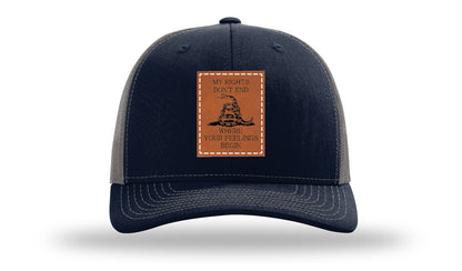 My Rights Don't End Leather Patch Richardson 112 Hat