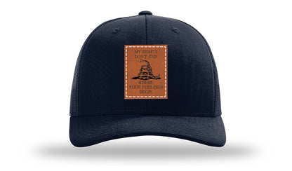 My Rights Don't End Leather Patch Richardson 112 Hat