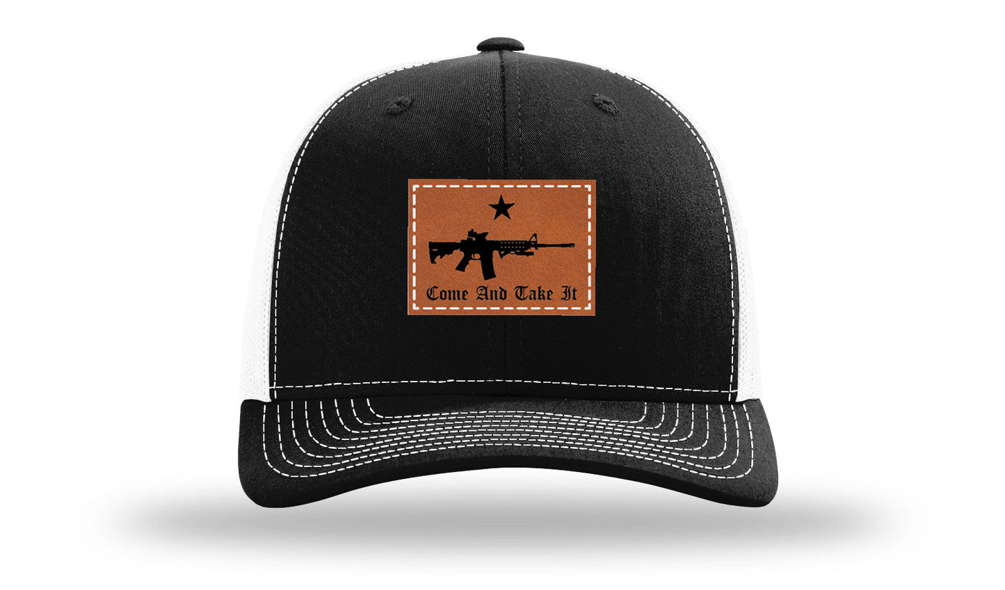Come and Take It Leather Patch Richardson 112 Hat