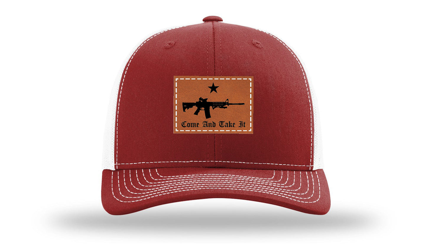 Come and Take It Leather Patch Richardson 112 Hat