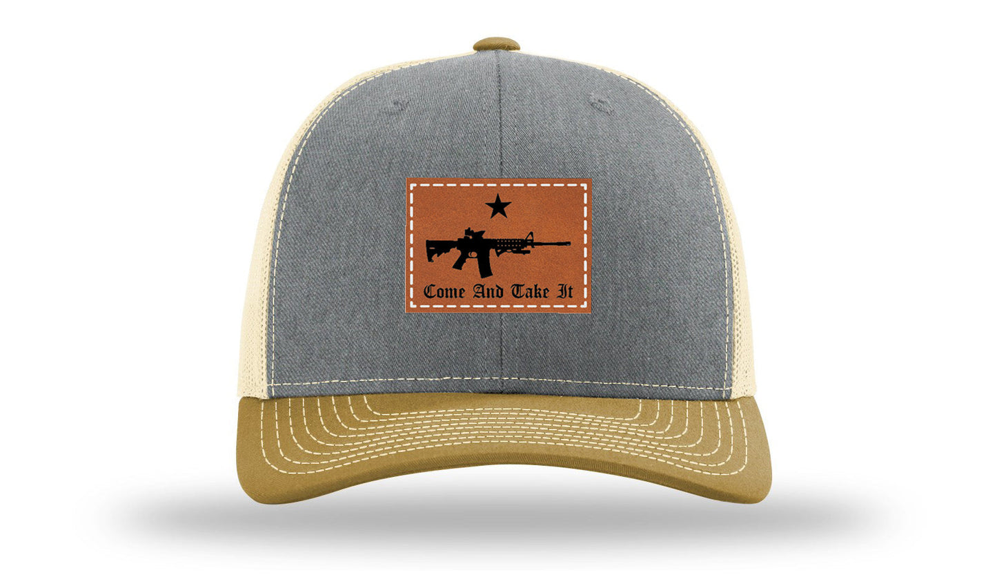 Come and Take It Leather Patch Richardson 112 Hat