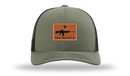 Come and Take It Leather Patch Richardson 112 Hat