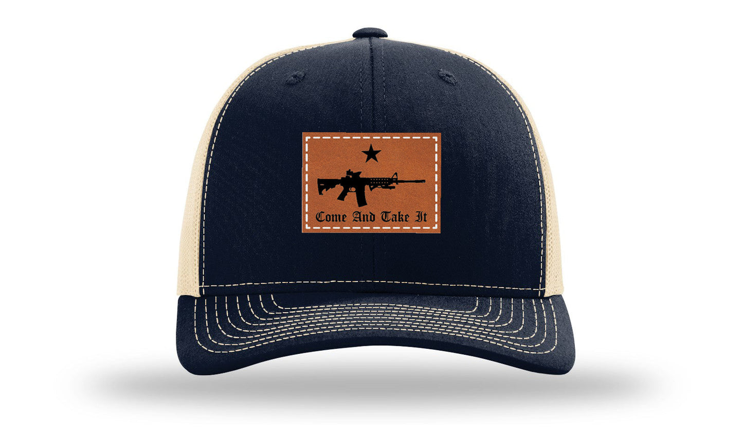 Come and Take It Leather Patch Richardson 112 Hat