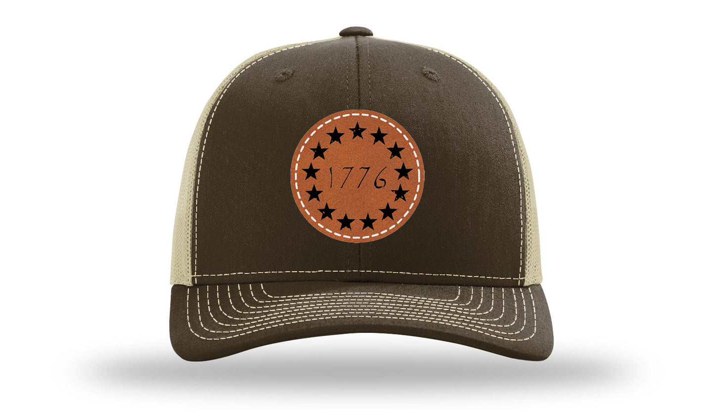 1776 Leather Patch Richardson 112 Hat