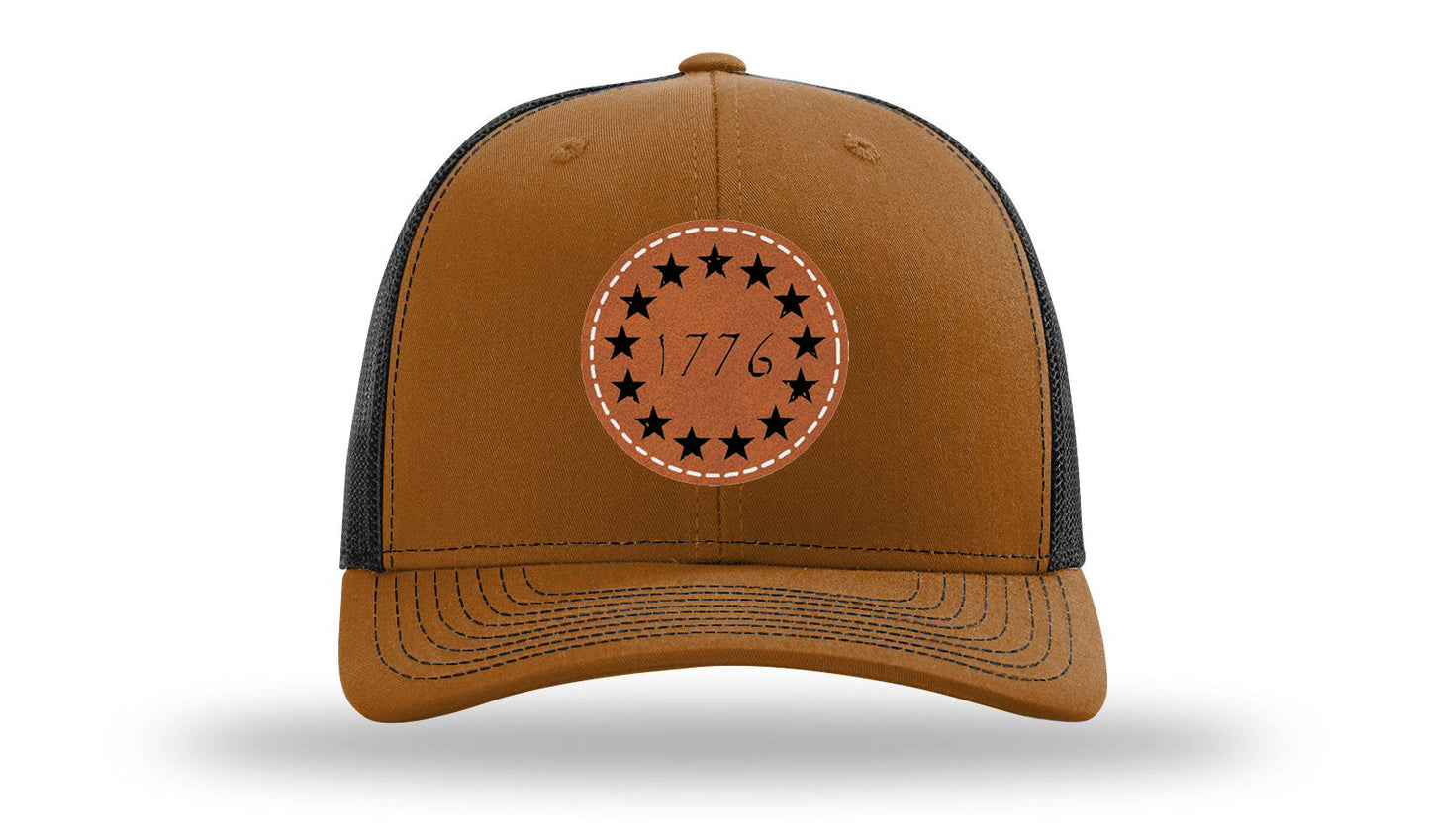 1776 Leather Patch Richardson 112 Hat