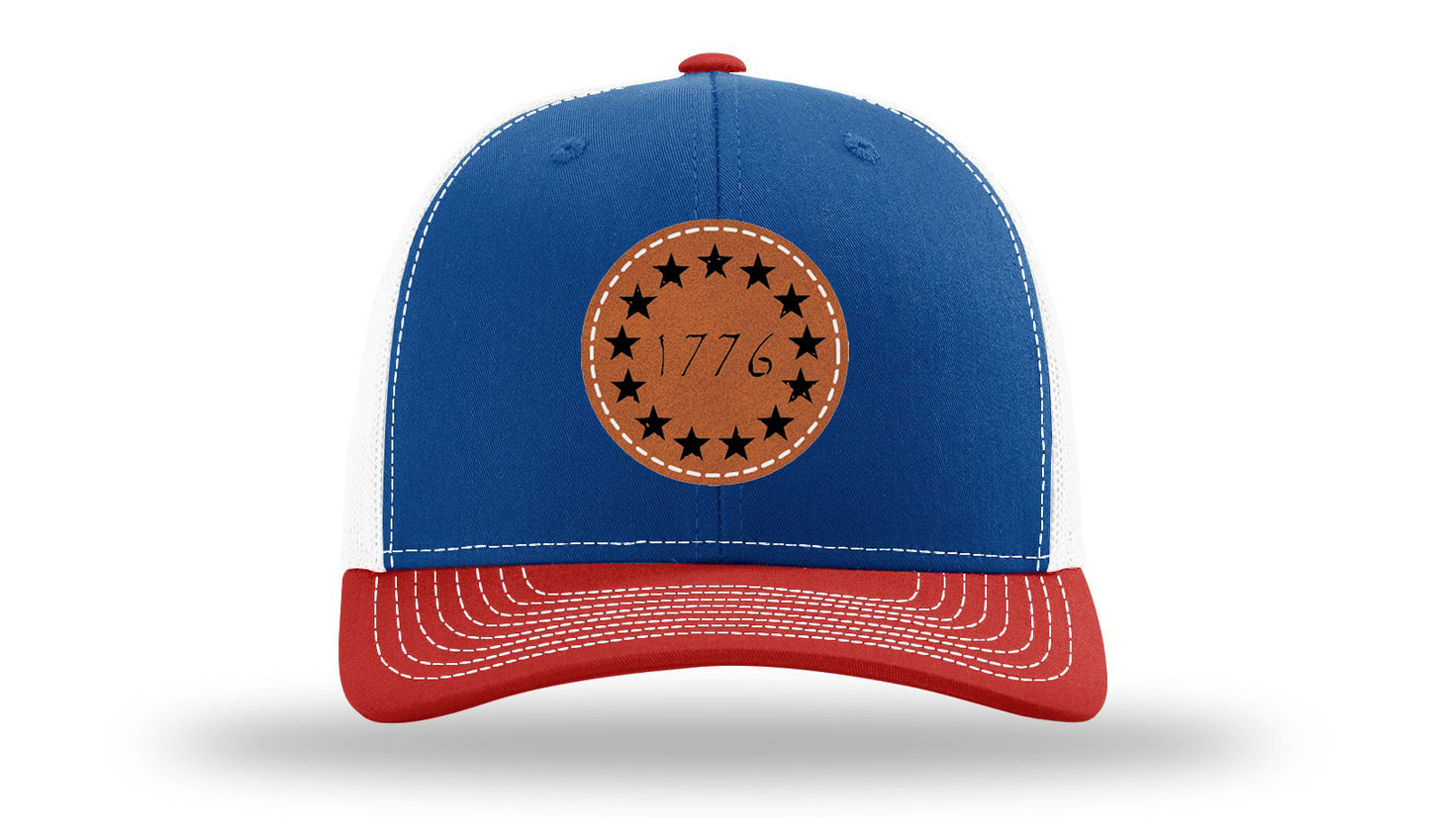 1776 Leather Patch Richardson 112 Hat