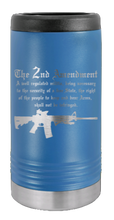 Load image into Gallery viewer, 2nd Amendment Laser Engraved Slim Can Insulated Koosie
