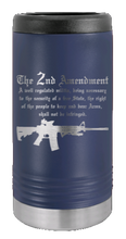 Load image into Gallery viewer, 2nd Amendment Laser Engraved Slim Can Insulated Koosie
