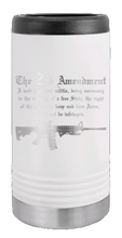 Load image into Gallery viewer, 2nd Amendment Laser Engraved Slim Can Insulated Koosie
