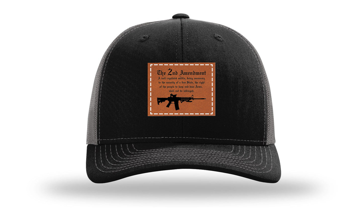2nd Amendment Leather Patch Richardson 112 Hat