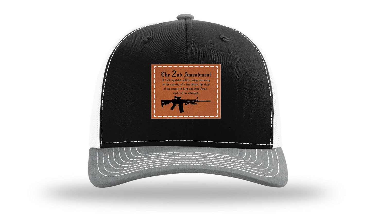 2nd Amendment Leather Patch Richardson 112 Hat