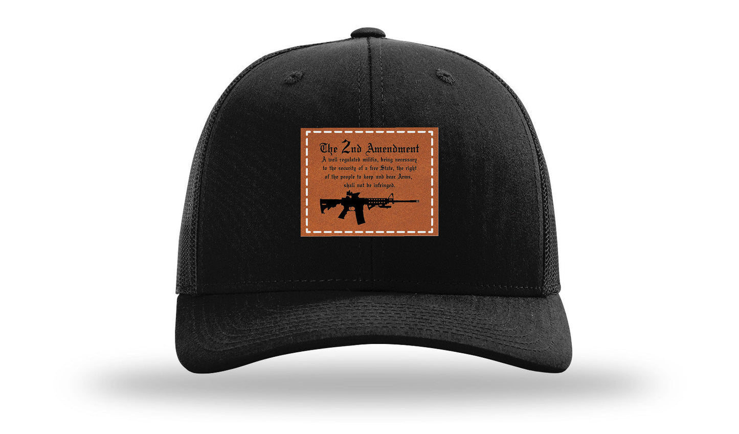 2nd Amendment Leather Patch Richardson 112 Hat