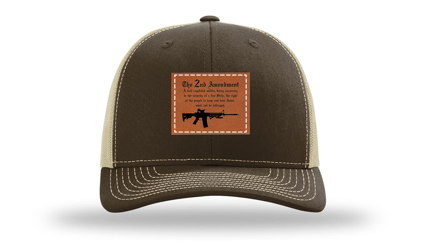 2nd Amendment Leather Patch Richardson 112 Hat