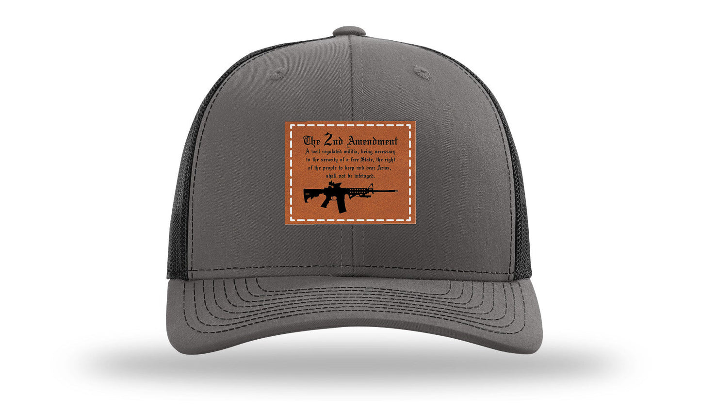 2nd Amendment Leather Patch Richardson 112 Hat