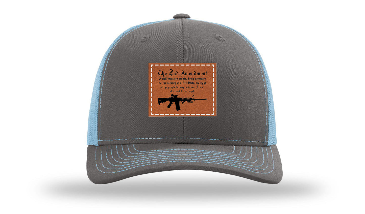 2nd Amendment Leather Patch Richardson 112 Hat