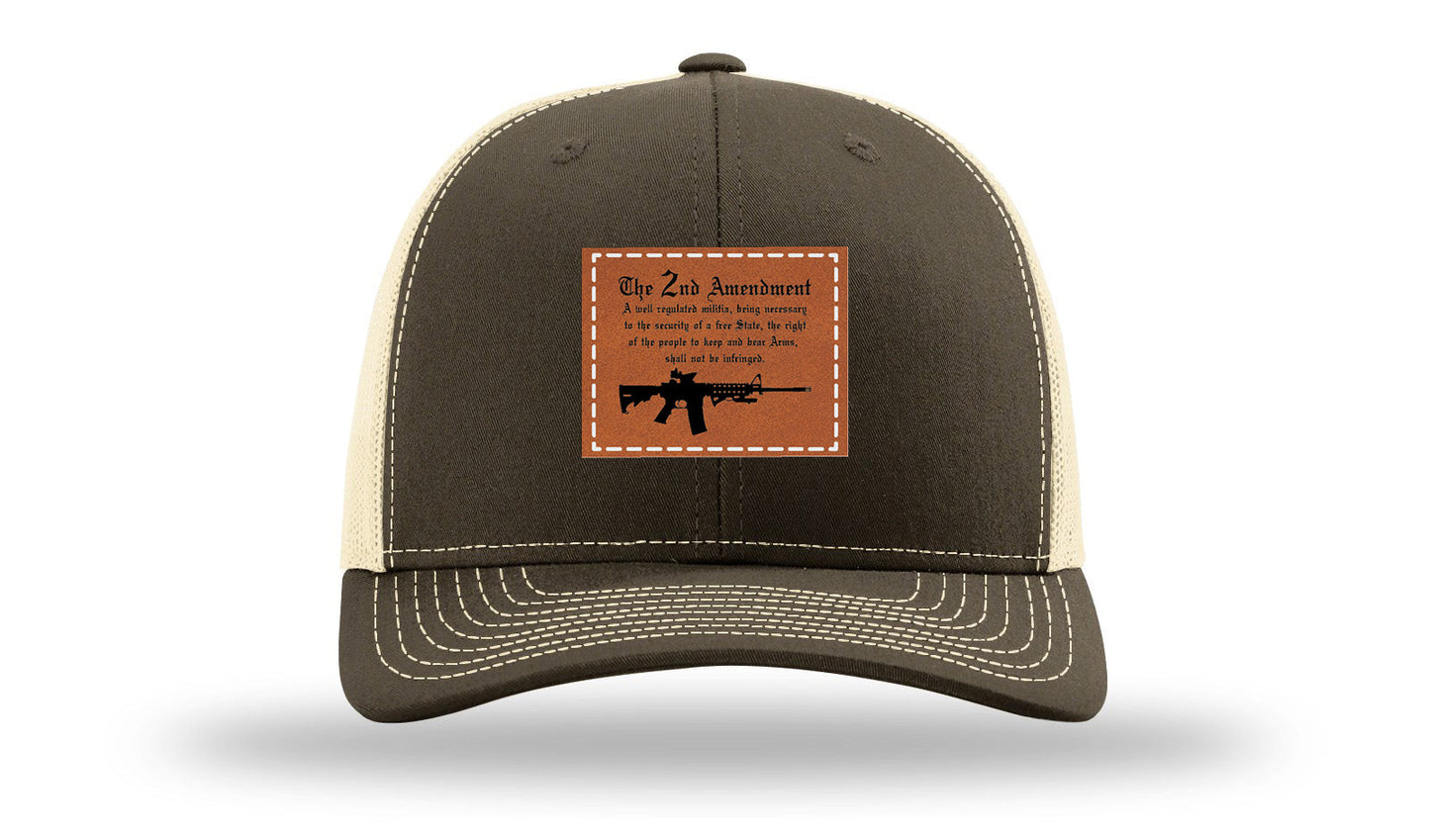 2nd Amendment Leather Patch Richardson 112 Hat