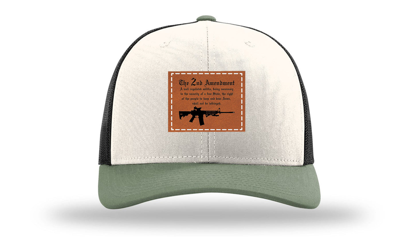 2nd Amendment Leather Patch Richardson 112 Hat
