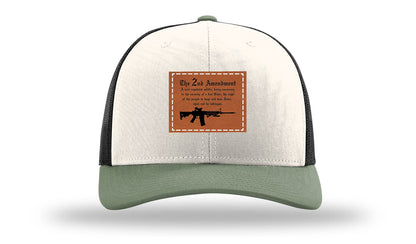 2nd Amendment Leather Patch Richardson 112 Hat