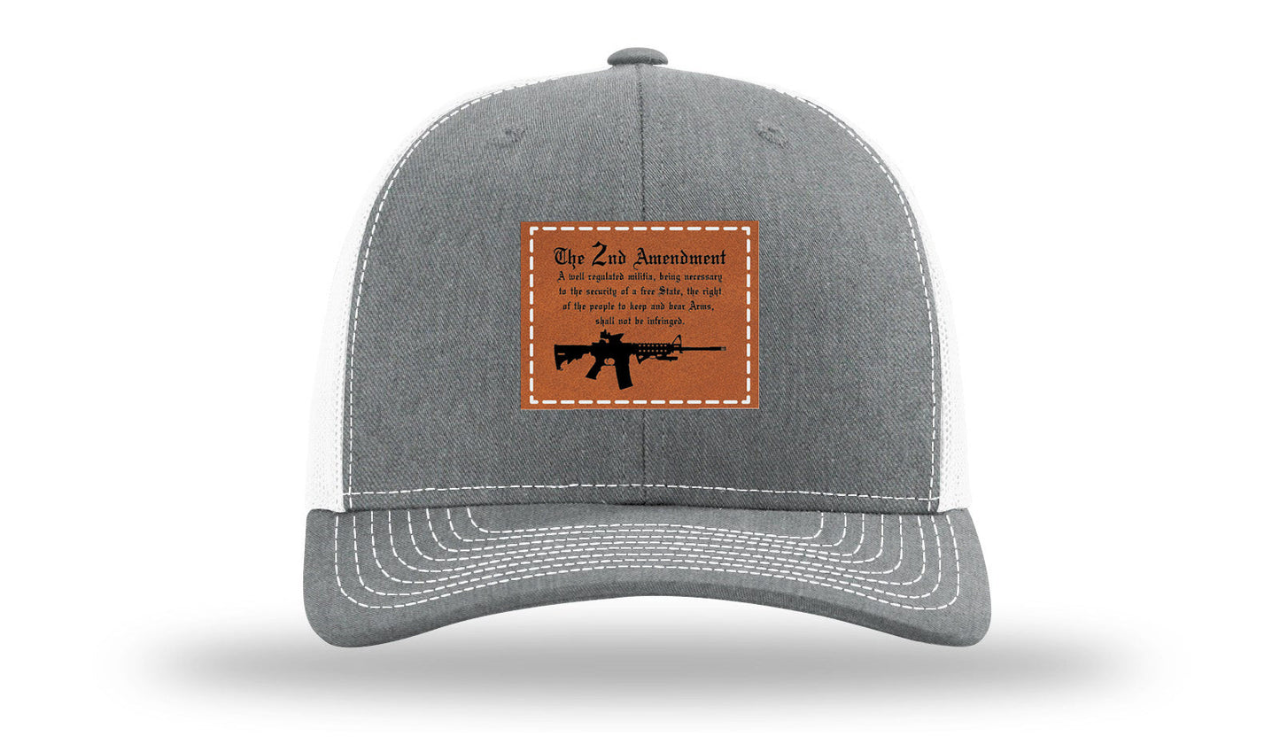 2nd Amendment Leather Patch Richardson 112 Hat