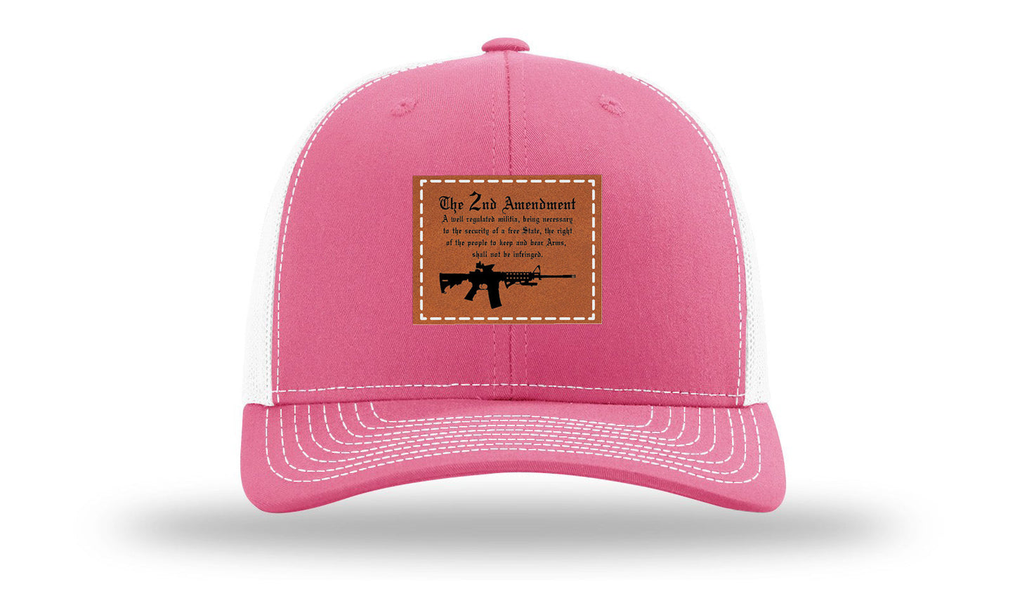 2nd Amendment Leather Patch Richardson 112 Hat