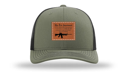 2nd Amendment Leather Patch Richardson 112 Hat