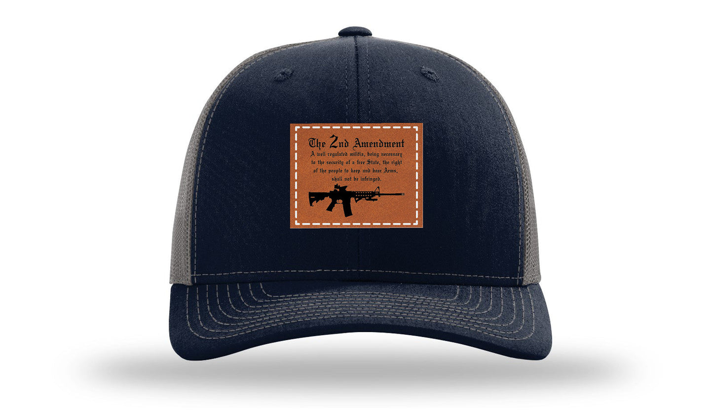 2nd Amendment Leather Patch Richardson 112 Hat