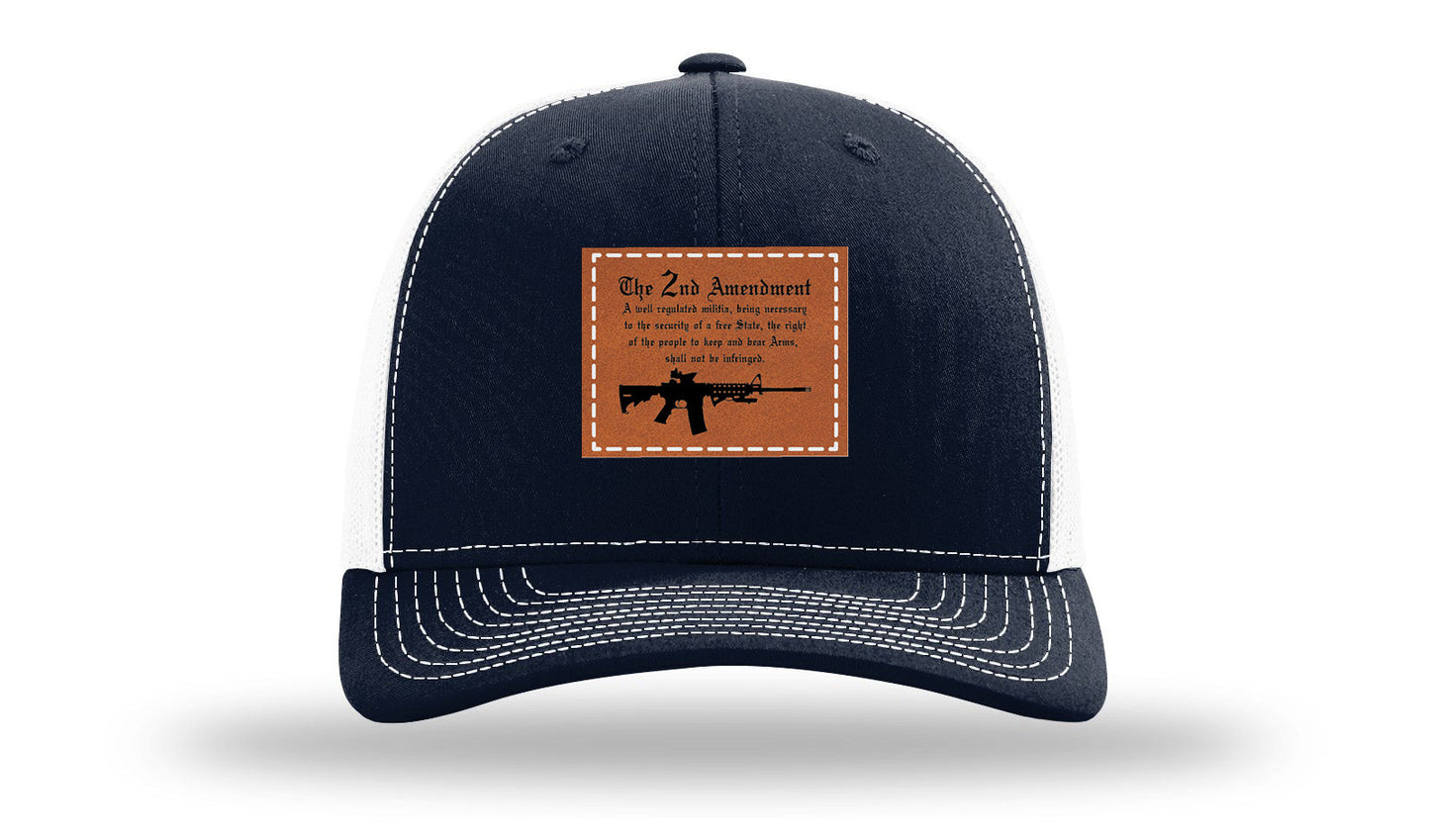 2nd Amendment Leather Patch Richardson 112 Hat